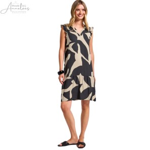 Street One jurk 144500 Antraciet Zand